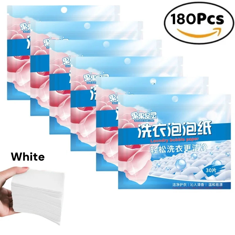 60 Pcs Laundry Tablets Concentrated Washing Powder Laundry Soap Washing Machine Clothing Strong Cleaning Sheets Detergent