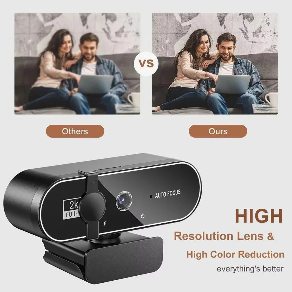 Webcam Lenovo 4K HD 1080P | Autoenfoque | Micrófono Integrado | 30fps | USB PC y Laptop - Firu Total Sales