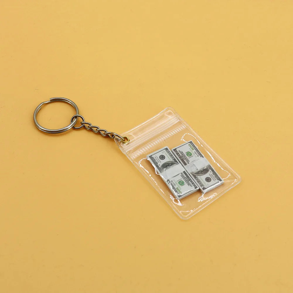 The Unique Handcrafted Keychain And Mini Wallet Of The Simulated US Dollar Bill Make The Perfect Gift For Friends