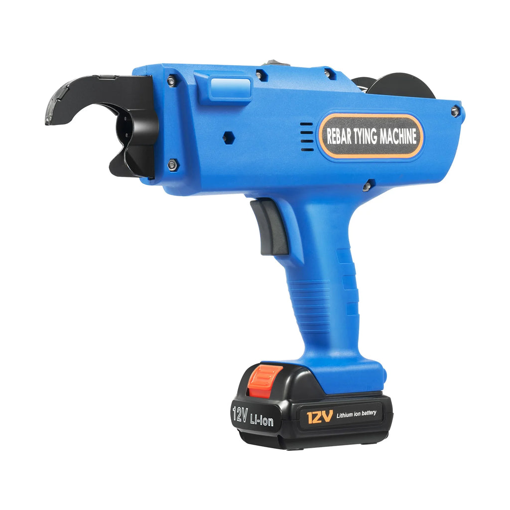 8mm-34mm Automatic Rebar Tier Binding Machine 12V 4500mAh Electric Handheld Rebar Tying Machine Wire Pliers Tool Kit w/Batteries