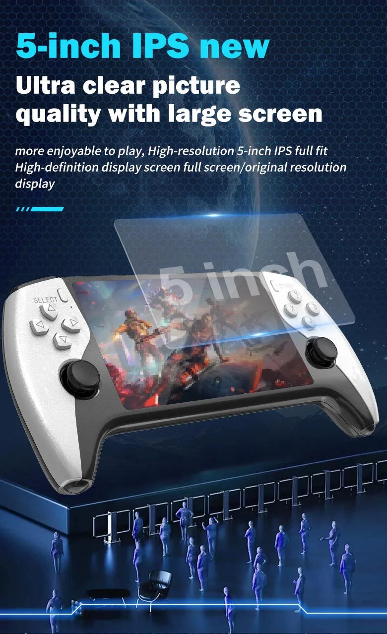 Consola Portátil Retro SF3500 | 5" IPS HD | 20,000 Juegos | 256GB Expandible | Multi-Sistema - Firu Total Sales