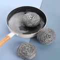 20 Pack Steel Wool Scrubbers for Holiday Deep Cleaning - Grade 410 Stainless Steel, Won't Scratch Skin, for Grill & Oven