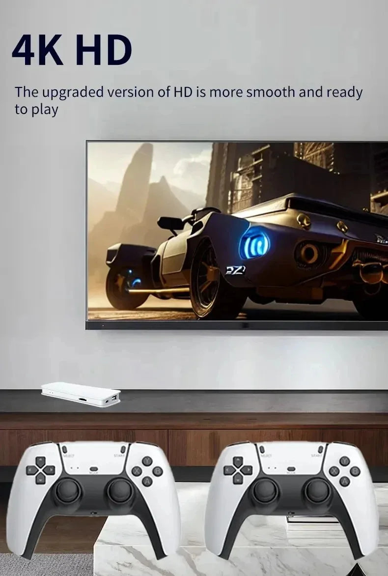 Consola Retro M15 128G | 4K | 40000+ Juegos Arcade | 2 Controles Inalámbricos | HDMI TV