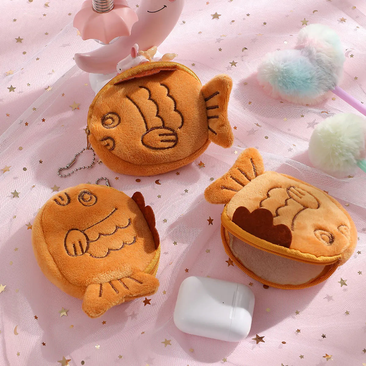 Monedero de Peluche Kawaii | Porta Monedas, Llaves y Auriculares | Regalo para Niños