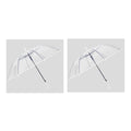 1+1 Strong and Durable Clear Transparent Automatic Large Rain Umbrella Luxury 16K Premium Salda