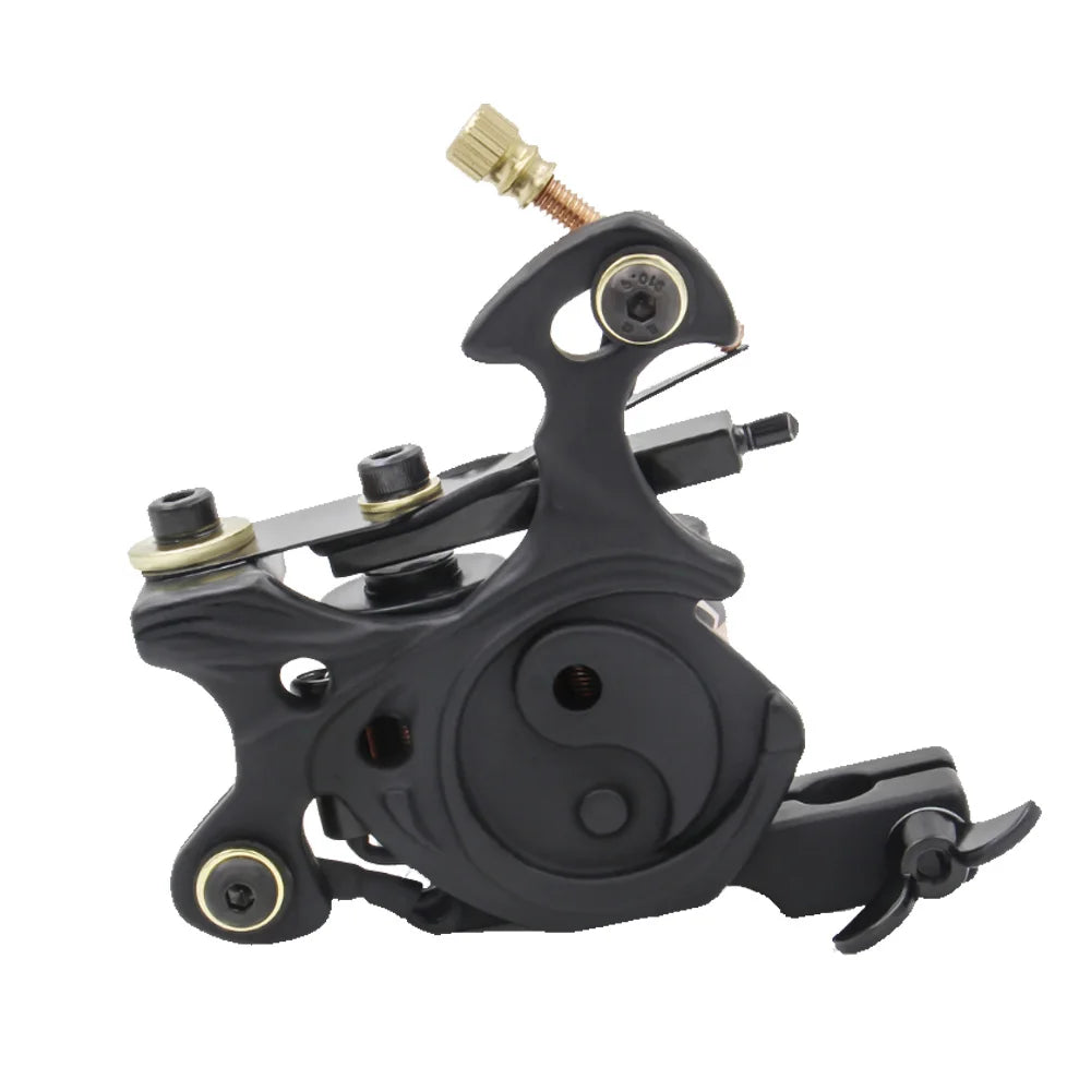 Professional Coil Tattoo Machine Gun 10 Wraps Cast Iron Tattoo Coil Machine for Tattoo Liner and Shader Traditional Tattoo Gun