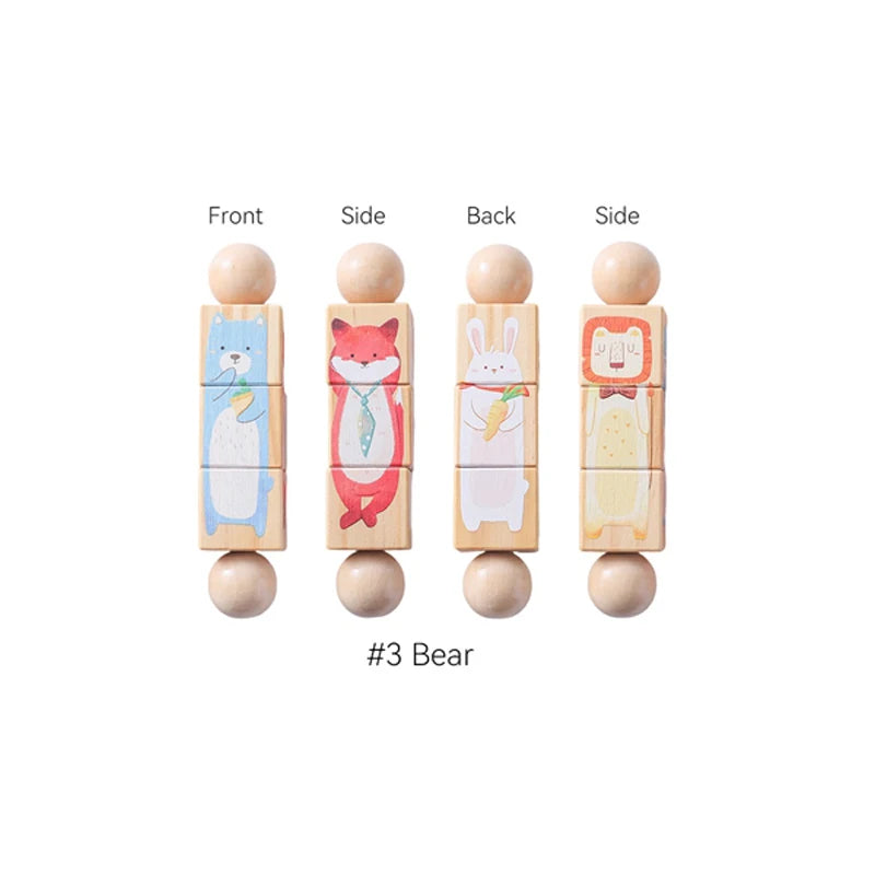 Wooden Rattle Silicone Ring — Sensory Baby Toy | 0-12 Months Gift
