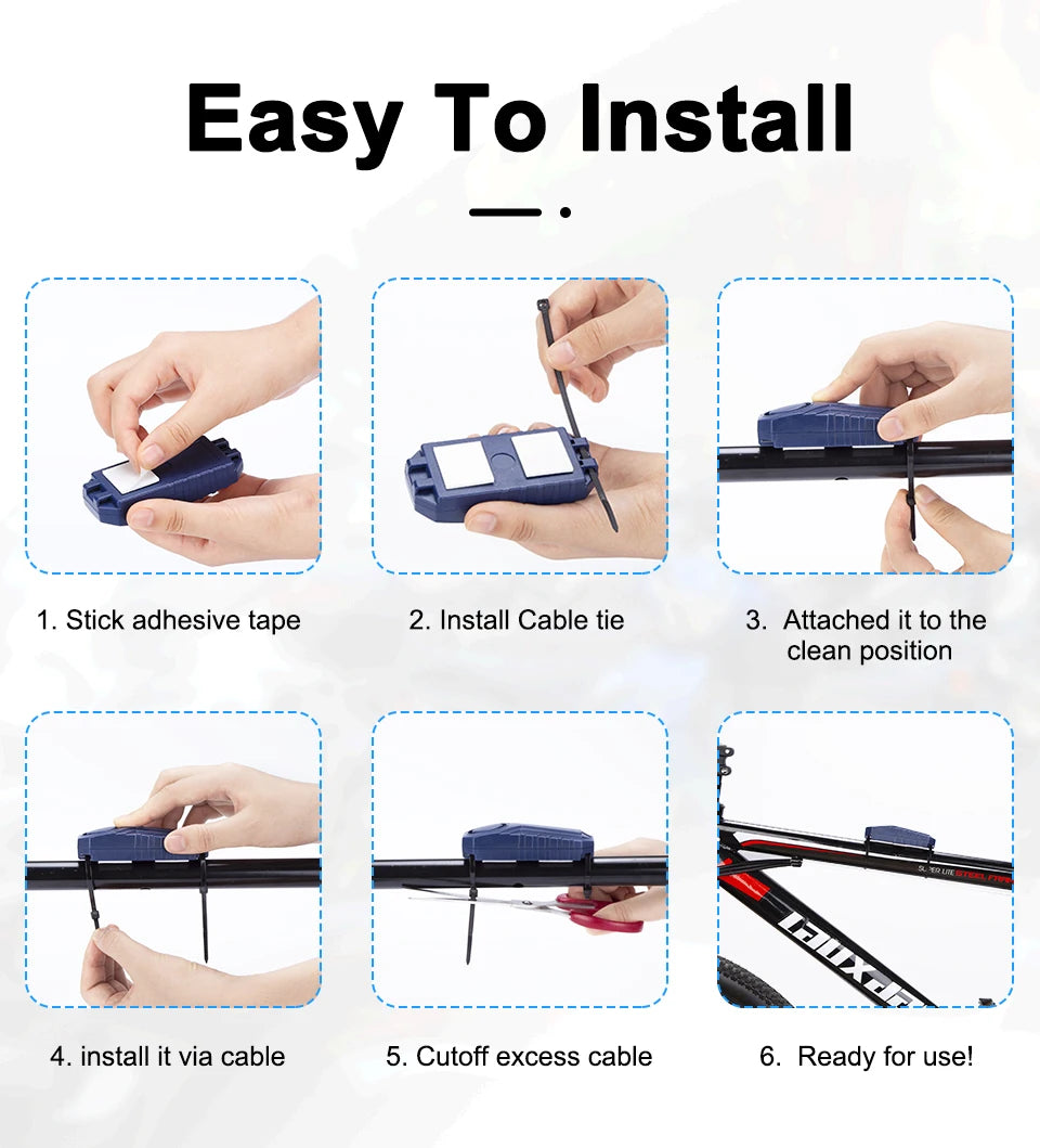 113dB Bike Anti-Theft Alarm with Remote Wireless Anti-Theft Motorcycle Alarm Triggered Vibration Sensor for Electric Scooter