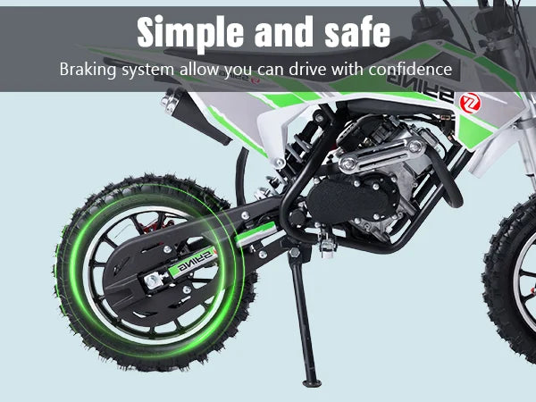 Mini Moto Off-Road 58cc 4 Tiempos con Arranque Manual | Gasolina | 6-12 Años 🏍️ - Firu Total Sales