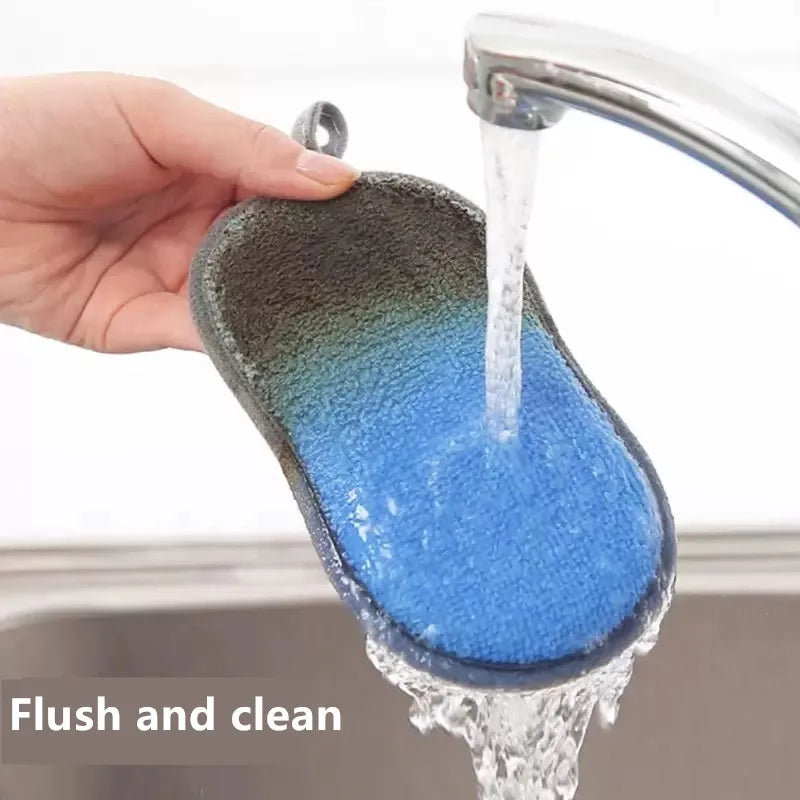 Kitchen Cleaning Sponge Double Sided Sponge Scrubber Sponges For Dishwashing Scouring Pad Dish Cloth Kitchen Cleaning Tools