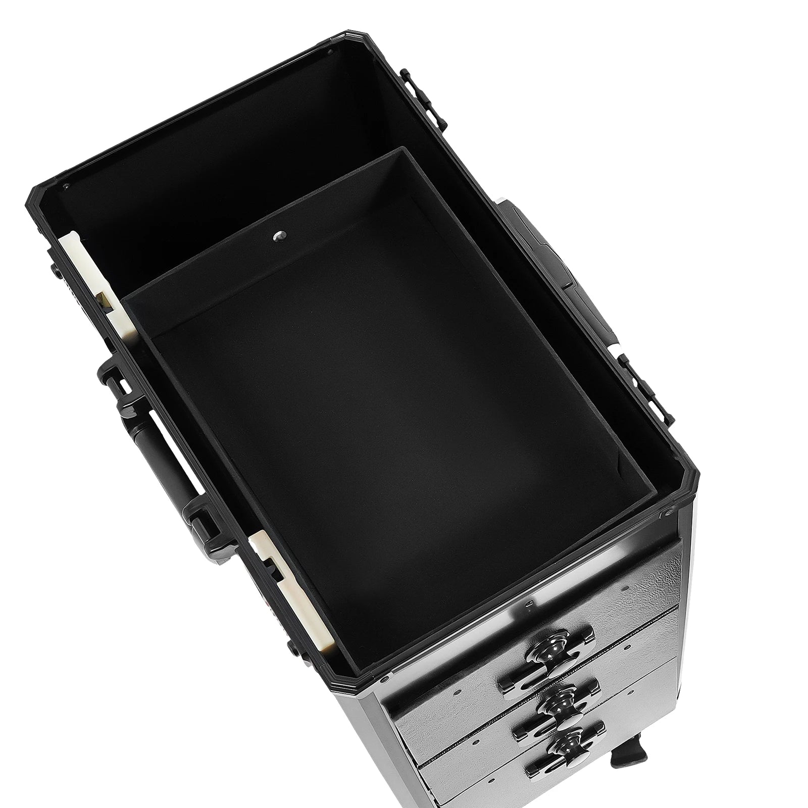 Tattoo Suitcase Mobile Tattoo Trolley Case Rolling Makeup Train Case W/ 3 Drawers for Nail Art Embroidery Hairdressing