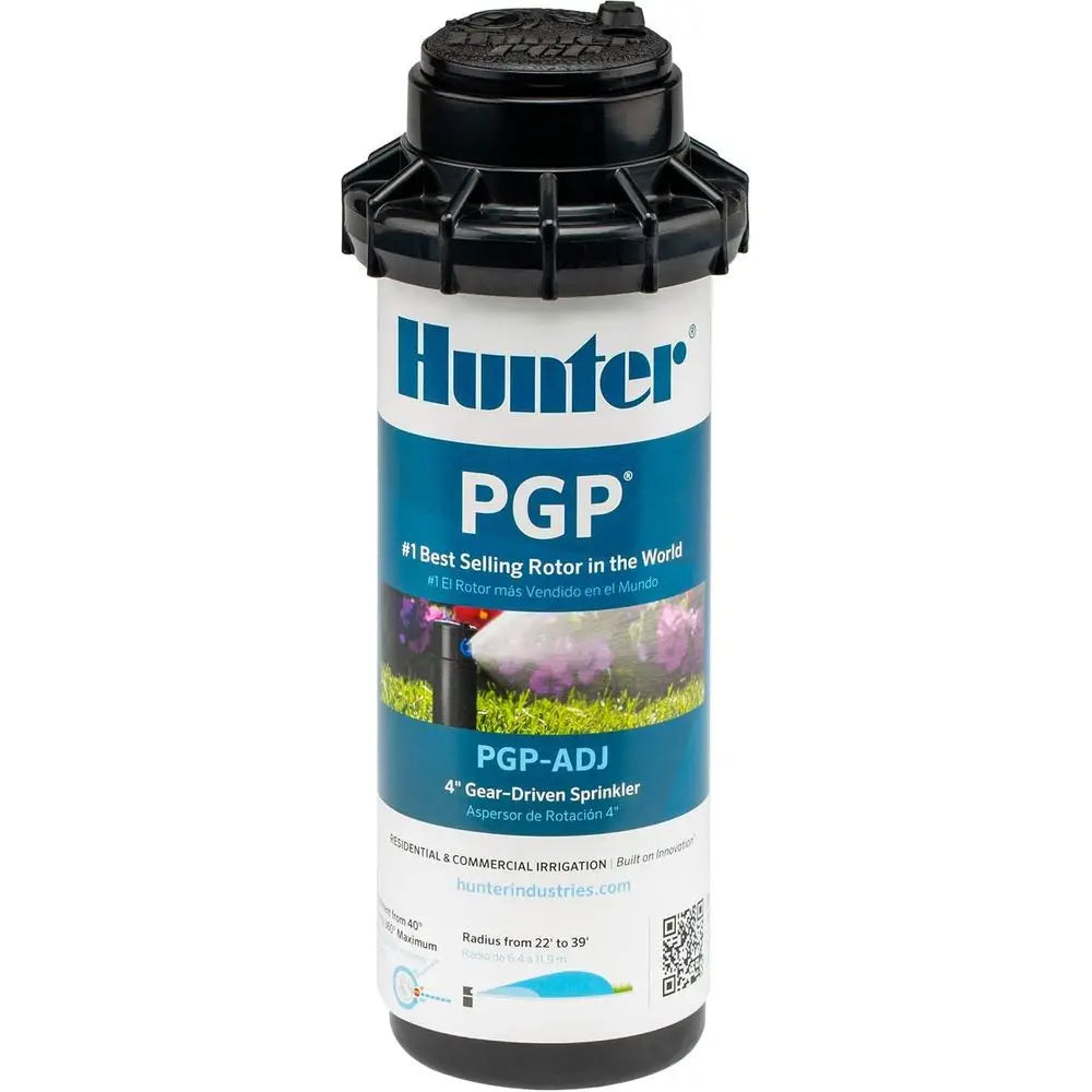 Adjustable 3/4 Rotor Sprinkler, 40°-360° Arc, 4 Gear Drive, 22-52ft Spray, 3.0 GPM Nozzle Included