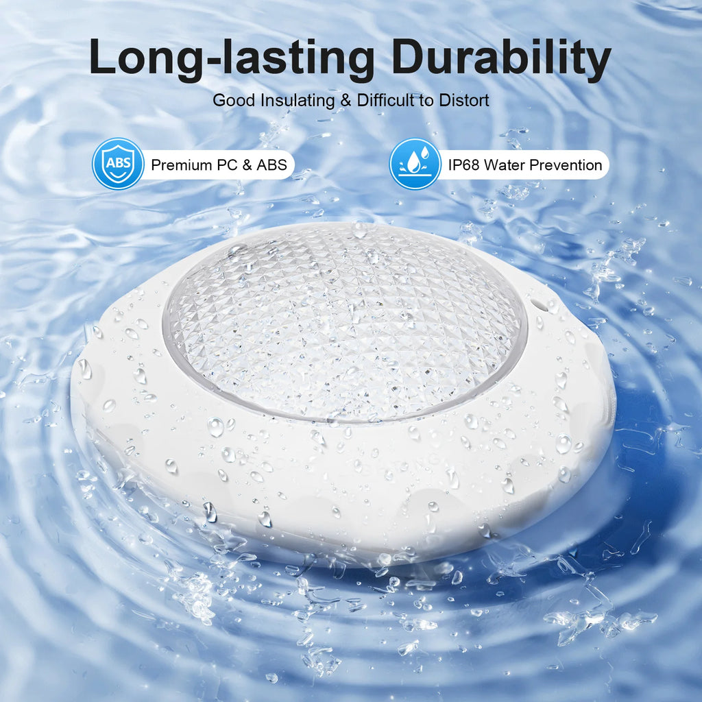 RGB LED lamp for recessed swimming pool light remote-controlled multi-colour waterproof underwater night lamp 26*6cm AC 12V
