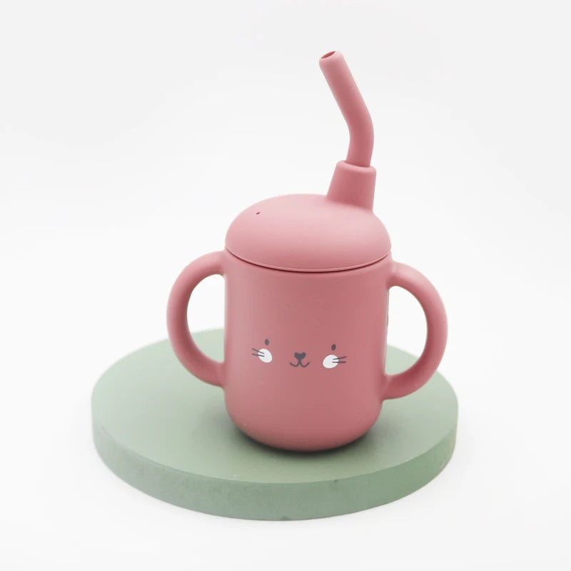 Vaso Sippy de Silicona 120ml para Bebé | Sin BPA | Contenedor de Snacks Portátil 🍼