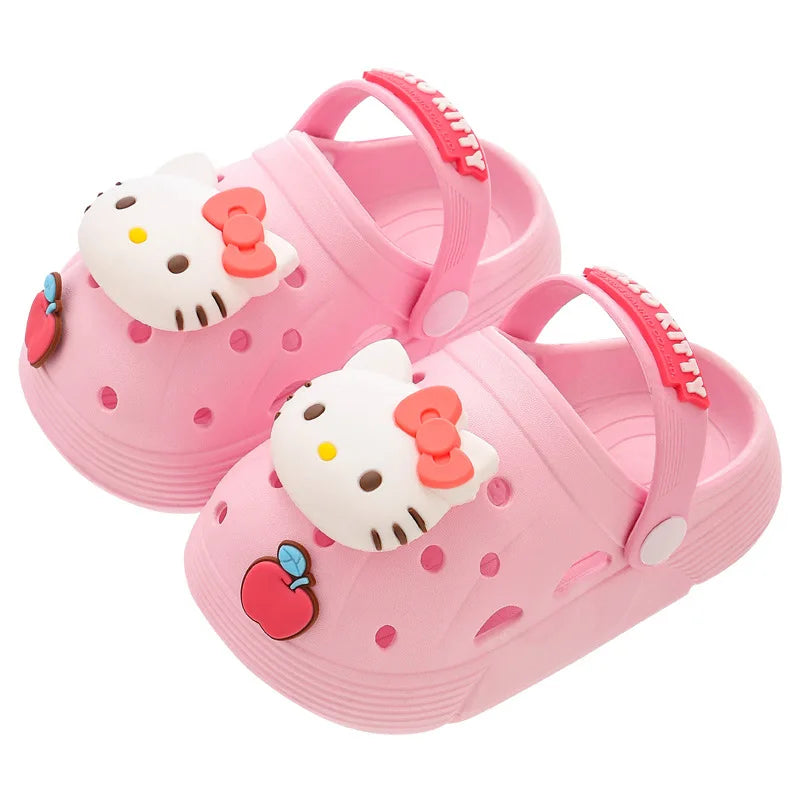 Pantuflas Sanrio Hello Kitty Kuromi para Niñas | Suaves Antideslizantes | Verano 🐱
