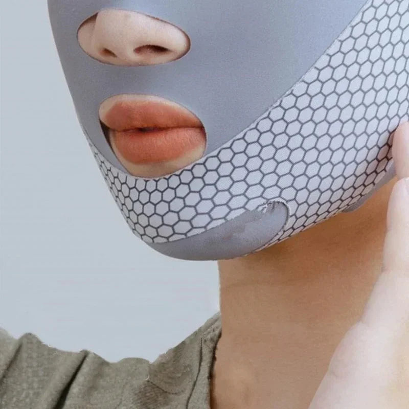 Banda Reductora Facial V-Shape | Reductor Doble Mentón | Lifting y Adelgazamiento | Cómoda para Dormir - Firu Total Sales