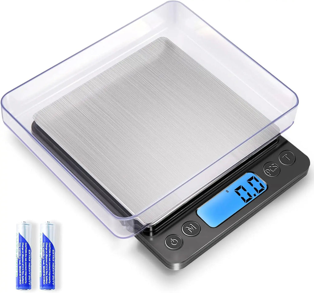 Digital Kitchen Scale 3000g/0.1g | Grams & Oz | Tare Function | Cooking Baking Jewelry
