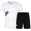 2026 Men's Summer T-shirt and Shorts Set, Men's Breathable Sportswear Set, Casual and Fashionable Short-sleeved T-shirt Set