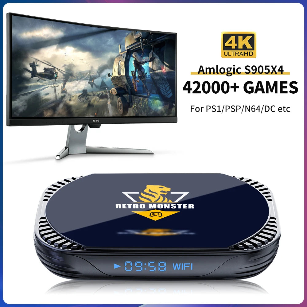 Consola Retro JMachen 4K S905X4 | 48,000 Juegos | Android 11 | PSP/PS1/SNES/Sega | TV Box - Firu Total Sales