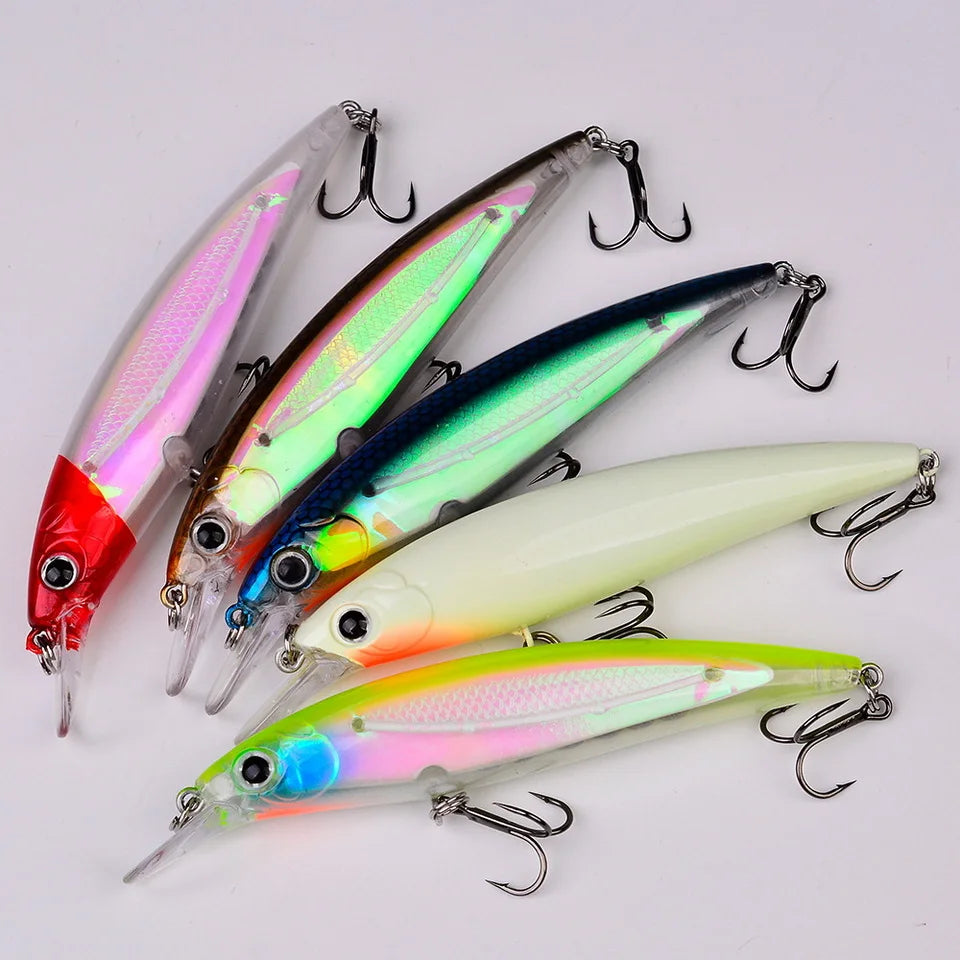 SANMO Minnow Biónico Luminoso | 7g/14g/40g | 90/110/160mm | Flotante | Longcast | Mar, Lago y Río - Firu Total Sales
