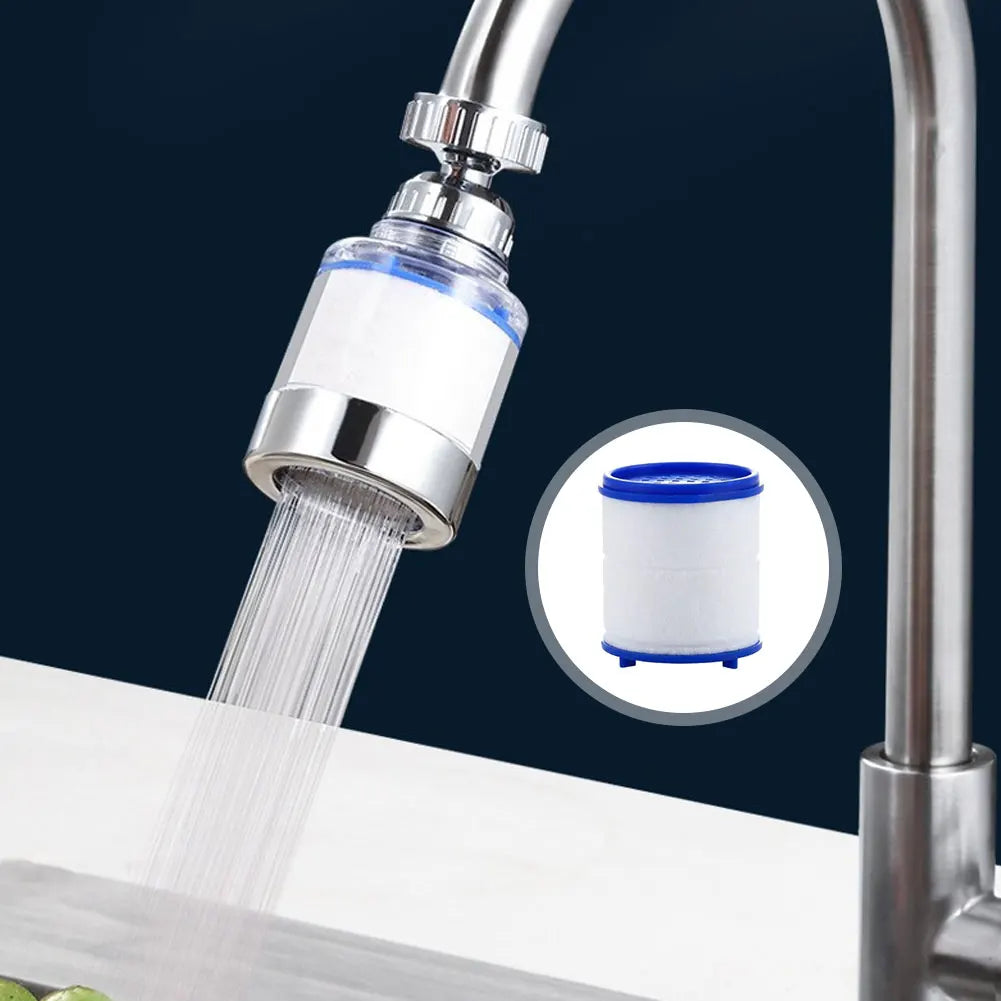 Kitchen Faucet Water Filter Pressurized Sink Filter Water Purifier 360° Tap Splash Proof Faucet Aerator Extender for Bathroom
