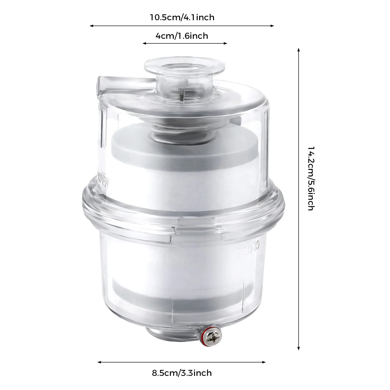 Vacuum Pump Exhaust Oil Mist Filter Oil Spray Arrester/ Fume Separator Exhaust Filter Kf25 Interface