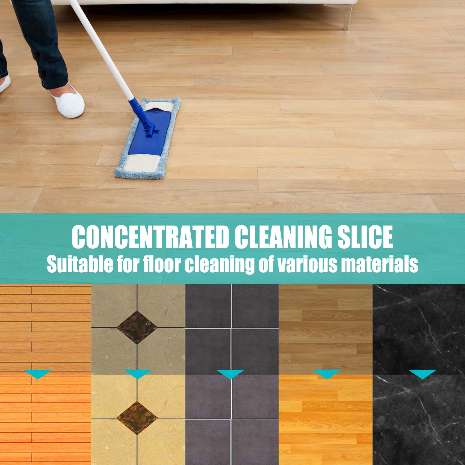 30pcs Floor Cleaning Tablets Toilet Cleaner Multi-effect Household Fragrance Powerful Decontamination Cleaner Artifact Home