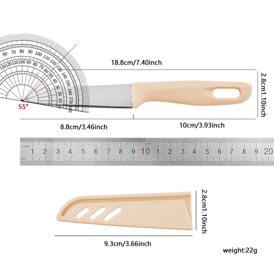 1PC Candy-colored portable fruit knife PP stainless steel thin sharp peeler peel knife kitchen household gadgets