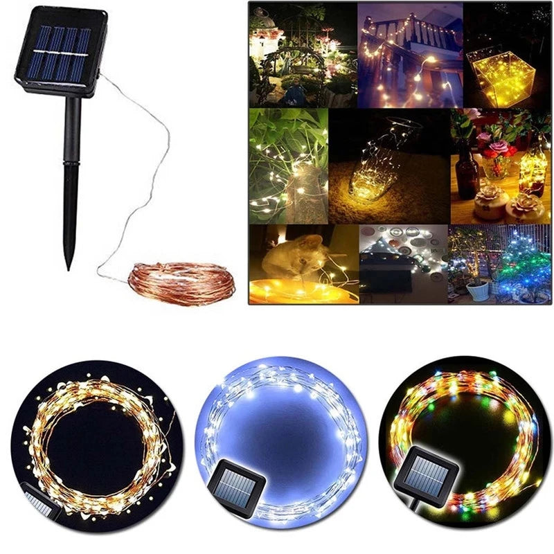 Luces Solares Hadas LED Exterior | 7m-32m | Navidad, Patio y Árboles | Impermeables - Firu Total Sales