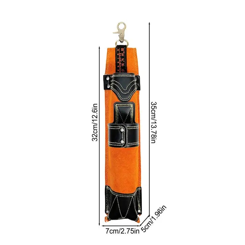 Welding Rod Holder Welding Rod Storage Tube Cowhide Electrode Holder Welding Rod Pouch Welding Rod Waist Bag For Women Men