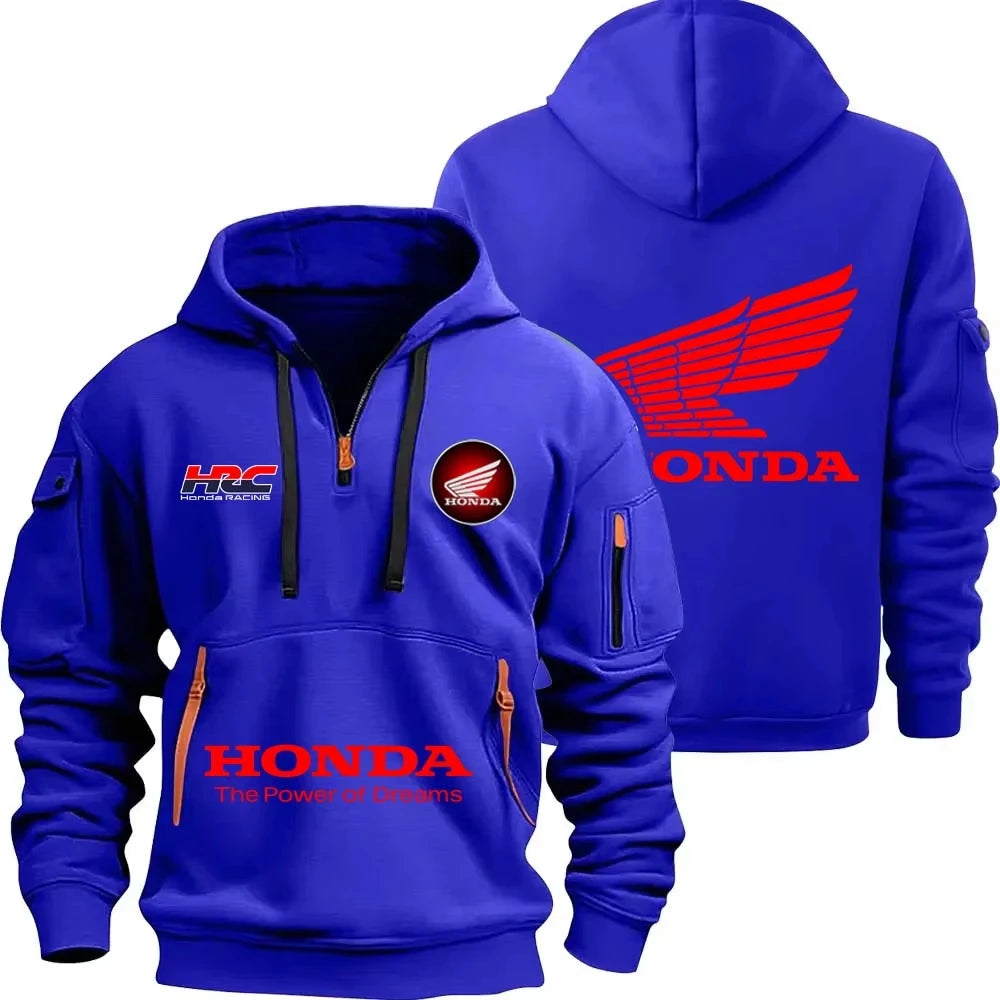 Hoodie con Cremallera Honda 2025 | Bolsillo | Primavera y Otoño | Hombre y Mujer 🏍️