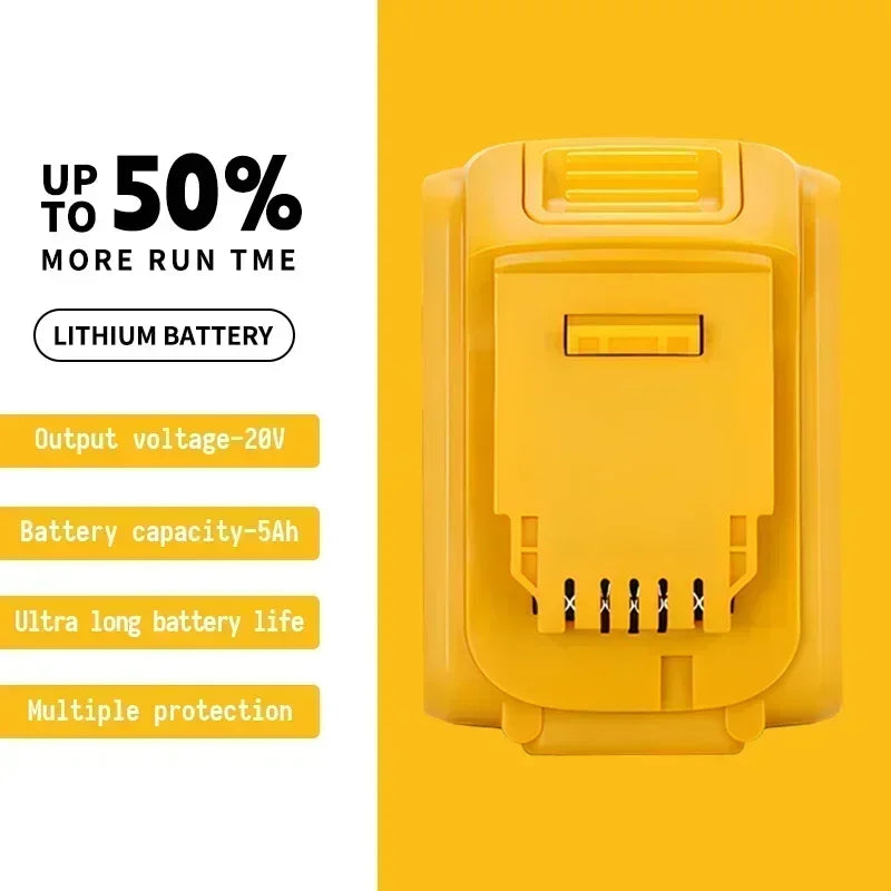DeWALT Original Battery 20V/60V 6Ah 9Ah MAX FlexVolt for DeWALT DCB606 DCB205 DCB206 DCB209 DCB182 Power Tool