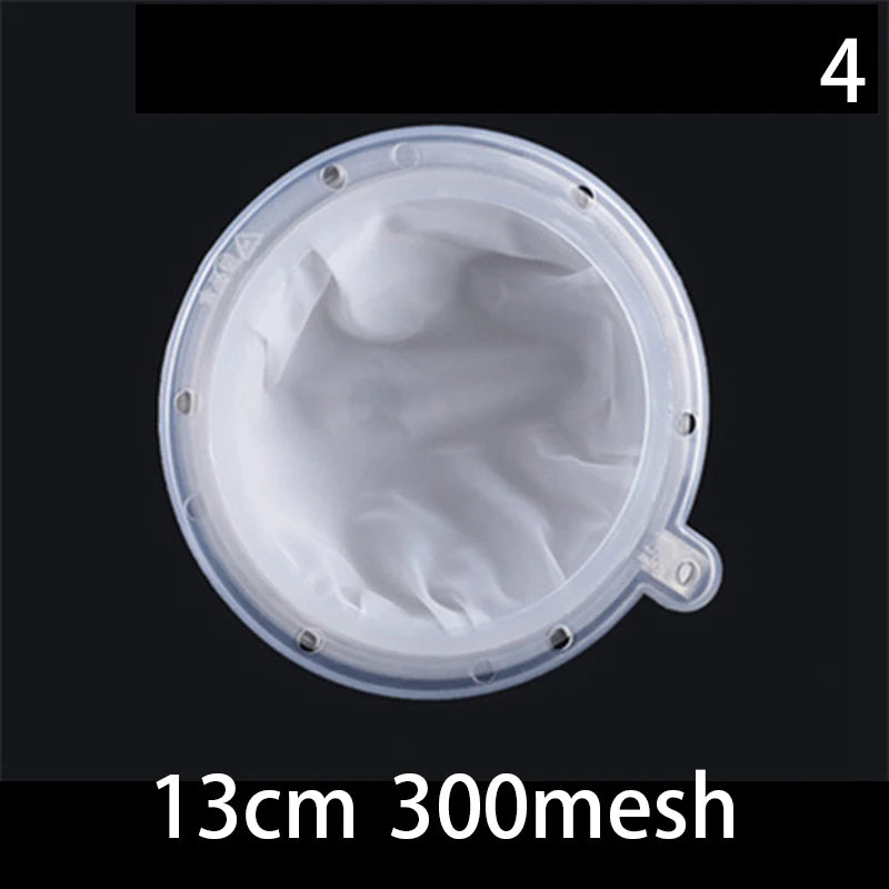 100/120/200/300/400/450 Mesh Nylon Filter Stainless Steel Funnel For Fruit Milk Traditional Chinese Medicine Oil White Wine