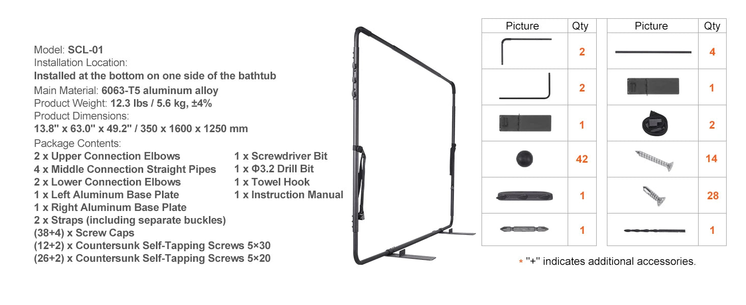 SucceBuy Hot Tub Cover Lift Spa Cover Lift Height 31.5"-41.3" Width 57"-92.5" Adjustable Installed Underneath Both Side Suitable