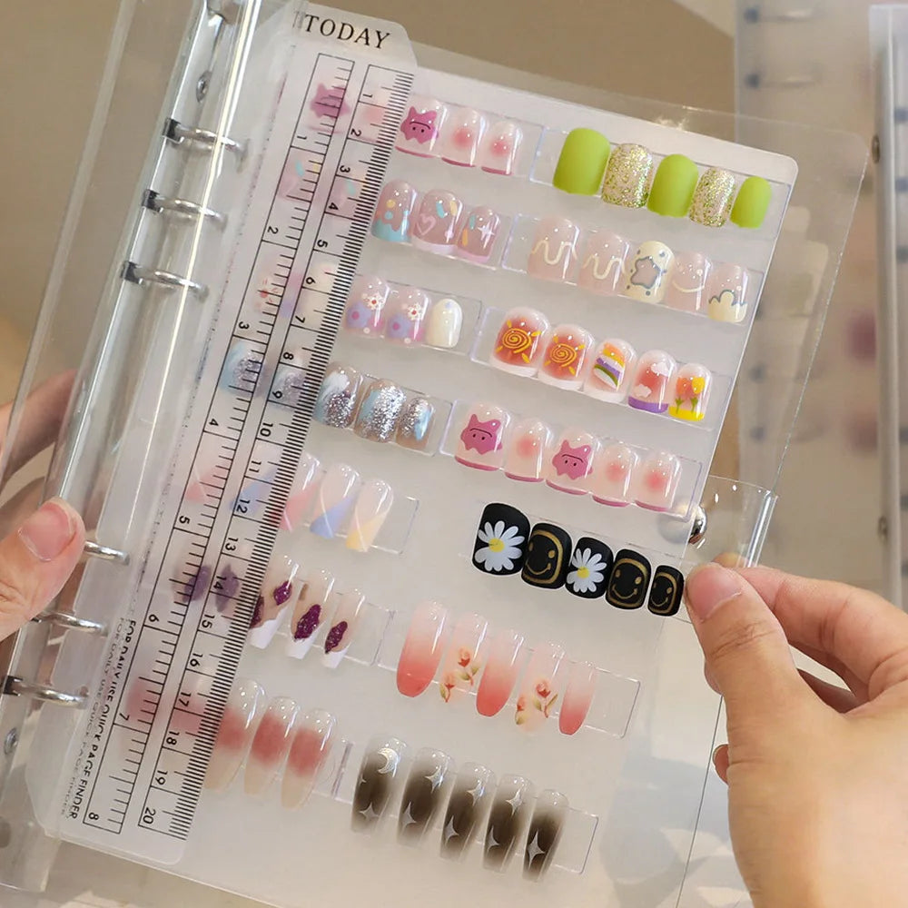 Álbum Organizador de Nail Art DIY | Exhibidor de Diseños | Herramienta de Almacenamiento 💅 - Firu Total Sales