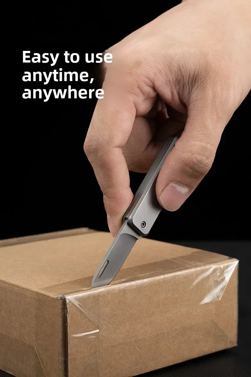 EDC Mini Folding Pocket Knife - Stainless Steel Sharp Blade, Multifunctional for Outdoor Camping & Daily Use