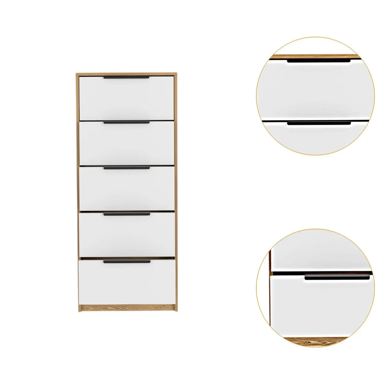 Vertical Dresser Tall Dresser Drawer Dresser for Entryway Closet Living Room - Firu Total Sales