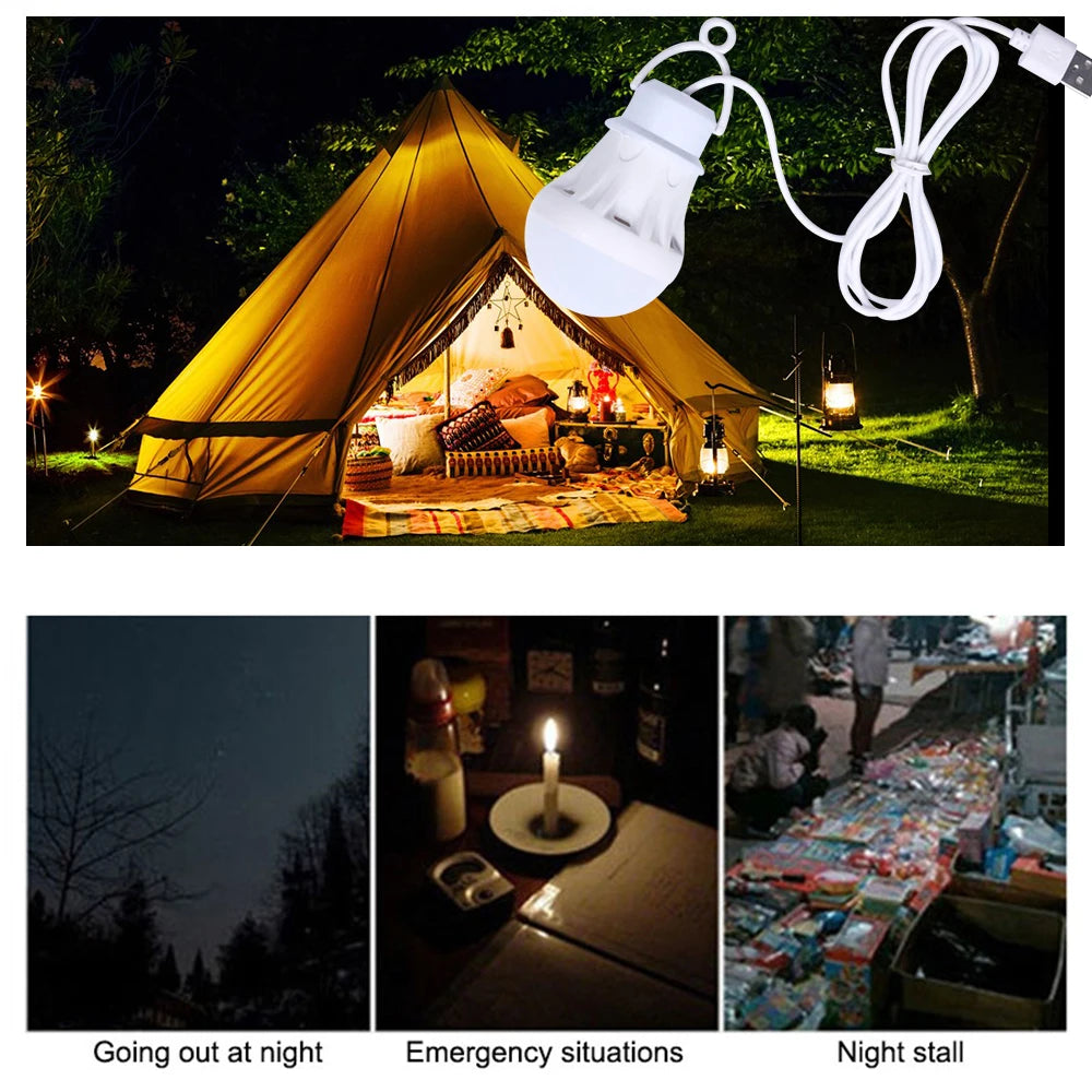 ZK50 LED Portable USB Camping Light 5W | Student Reading | Outdoor Pendant Lamp