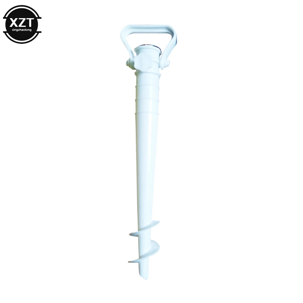 Outdoor Umbrella Base Adjustable Plastic Sun Beach Patio Umbrella Sand Stretch Stand Holder Anchor Stand Spike Auger Keep Tools