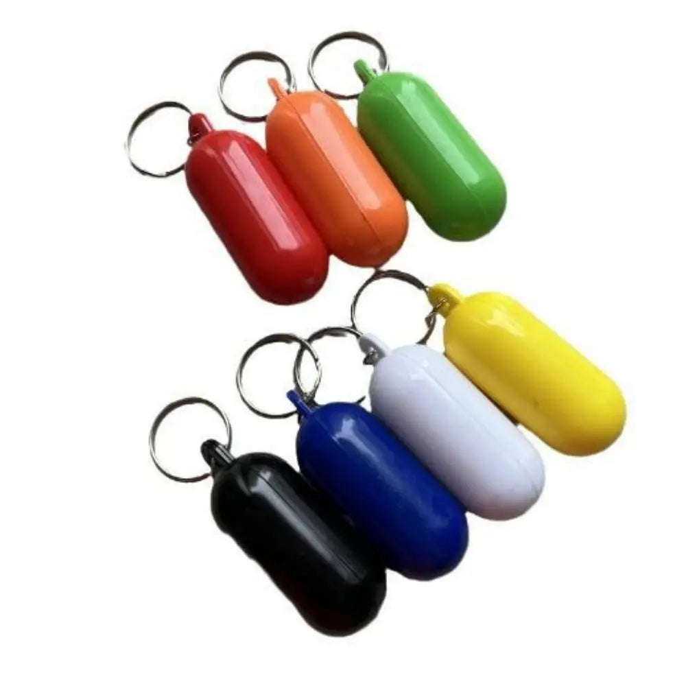 New Plastic Boat Kayak Floating Keyring 7 Colors Replacement Marine Sailing Boat Float Keychain Boat Accessory Floating Keychain