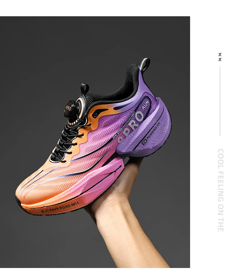 Tenis Running Maratón Placa de Carbono | Transpirable | Malla Ligera | Hombre y Mujer | Antideslizante
