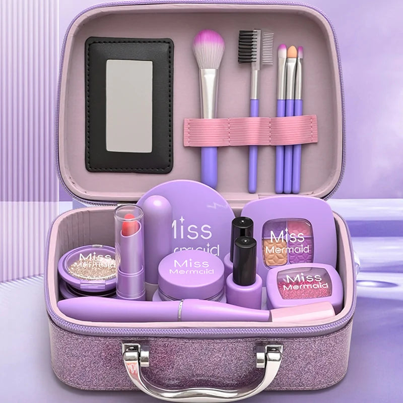 Kids Toys Simulation Cosmetics Set Pretend Makeup Toys Girls Play House Simulation Make up Educational Toys for Girls Fun Game