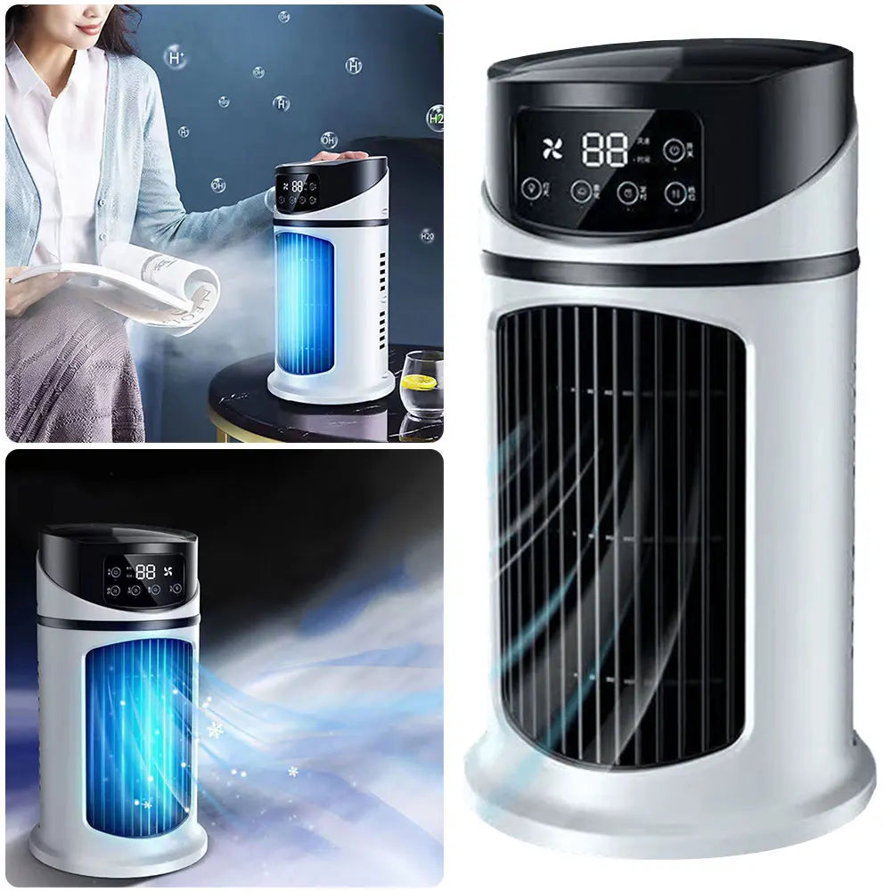 Fan 6-Hour Timer Evaporative Air Cooler with Humidifier Air Cooling Fan for Home Office Bedroom Use