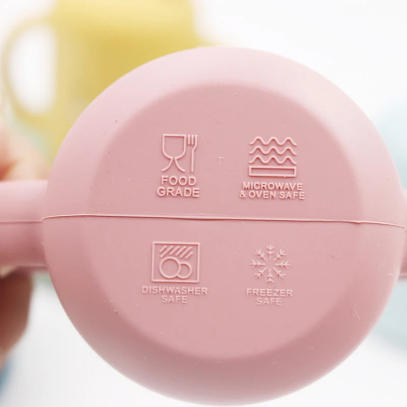 Vaso Sippy de Silicona 120ml para Bebé | Sin BPA | Contenedor de Snacks Portátil 🍼