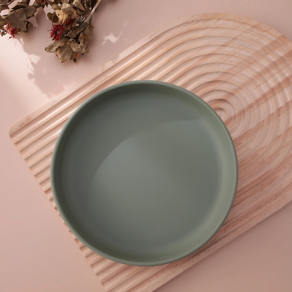 Plato de Silicona Antideslizante Color Kids para Bebé | Sin BPA | Alimentación 🍼