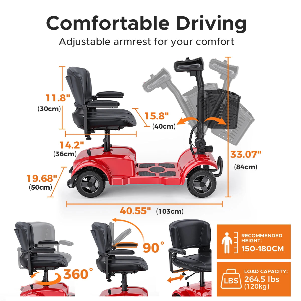 Scooter Eléctrico 4 Ruedas ENGWE 250W | 24V 12AH | 15.5 Millas | Viajes Urbanos 🛥️