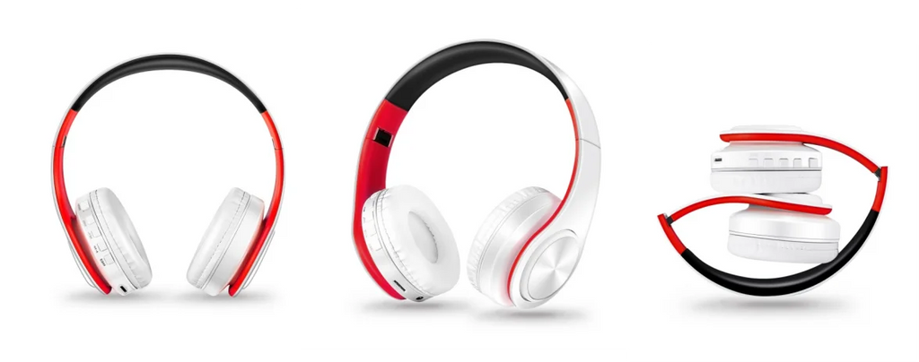 HIFI Stereo Bluetooth Headphones | FM Radio + SD Card + Mic | iPhone Samsung Xiaomi
