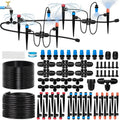 230FT Drip Irrigation System with 40 Nozzles, Adjustable Sprinklers for Garden, Greenhouse & Lawn