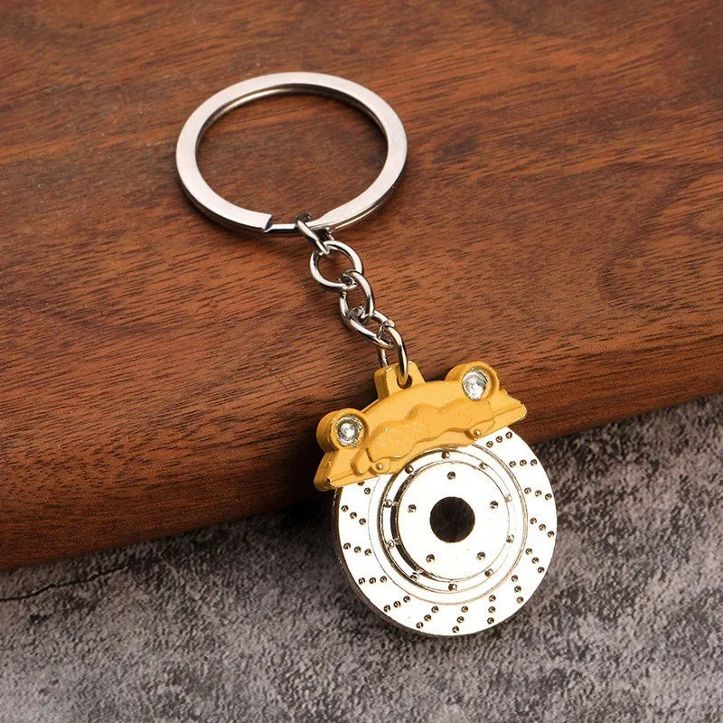 Creative Mini Gear Head Keychain Speed Gearbox Keyring for Car Key Turbo Hub Brake Disc Pendant Shock Absorber Keys Holder Chain