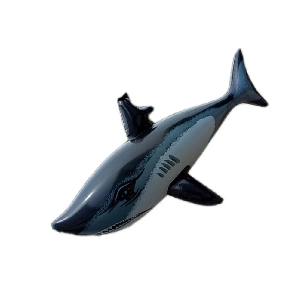 1PCS Floating Shark Float Toy Kids Adults Inflatable Water Swimming Pool Simulation Whale Fish Animals Toys Pool Accessories ﻿